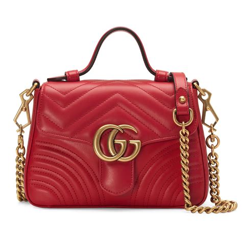 gg gucci marmont leather red|gg marmont large shoulder bag.